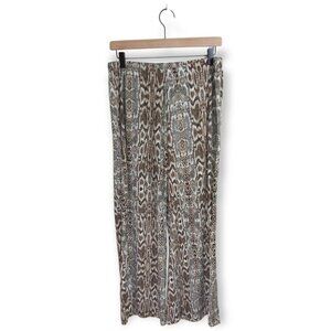 Peter Nygard Snake Skin Wide Leg Palazzo Pants Size Large